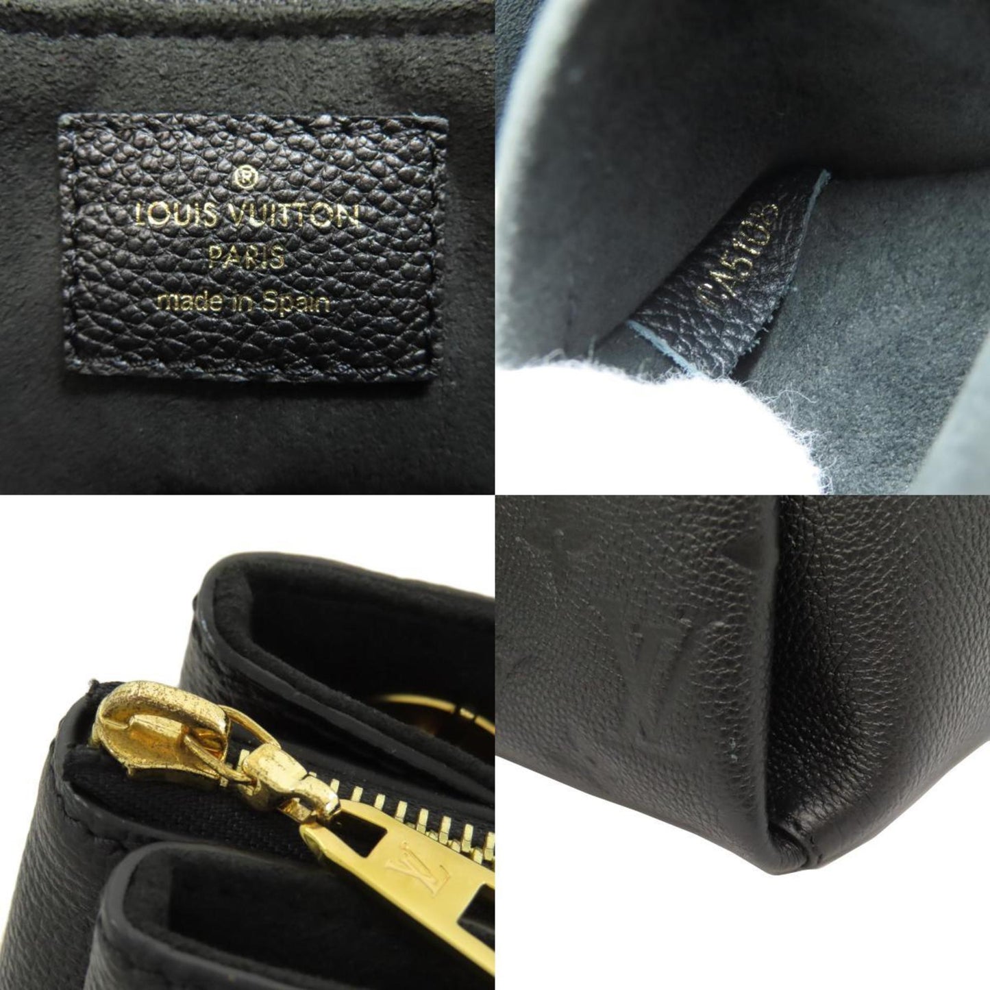 Louis Vuitton Black Leather Surène