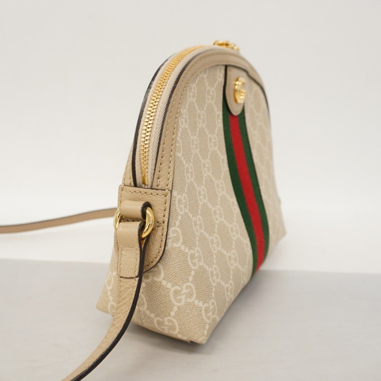 Gucci Brown Canvas, Leather Ophidia