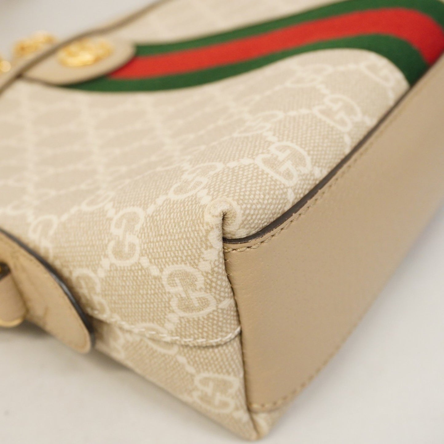 Gucci Brown Canvas, Leather Ophidia