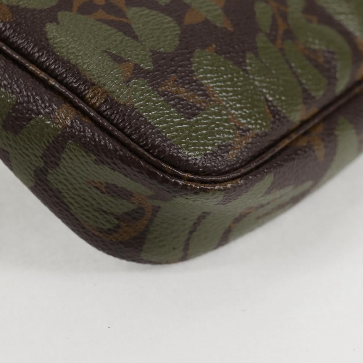 Louis Vuitton Brown Canvas, Leather Pochette Accessoire