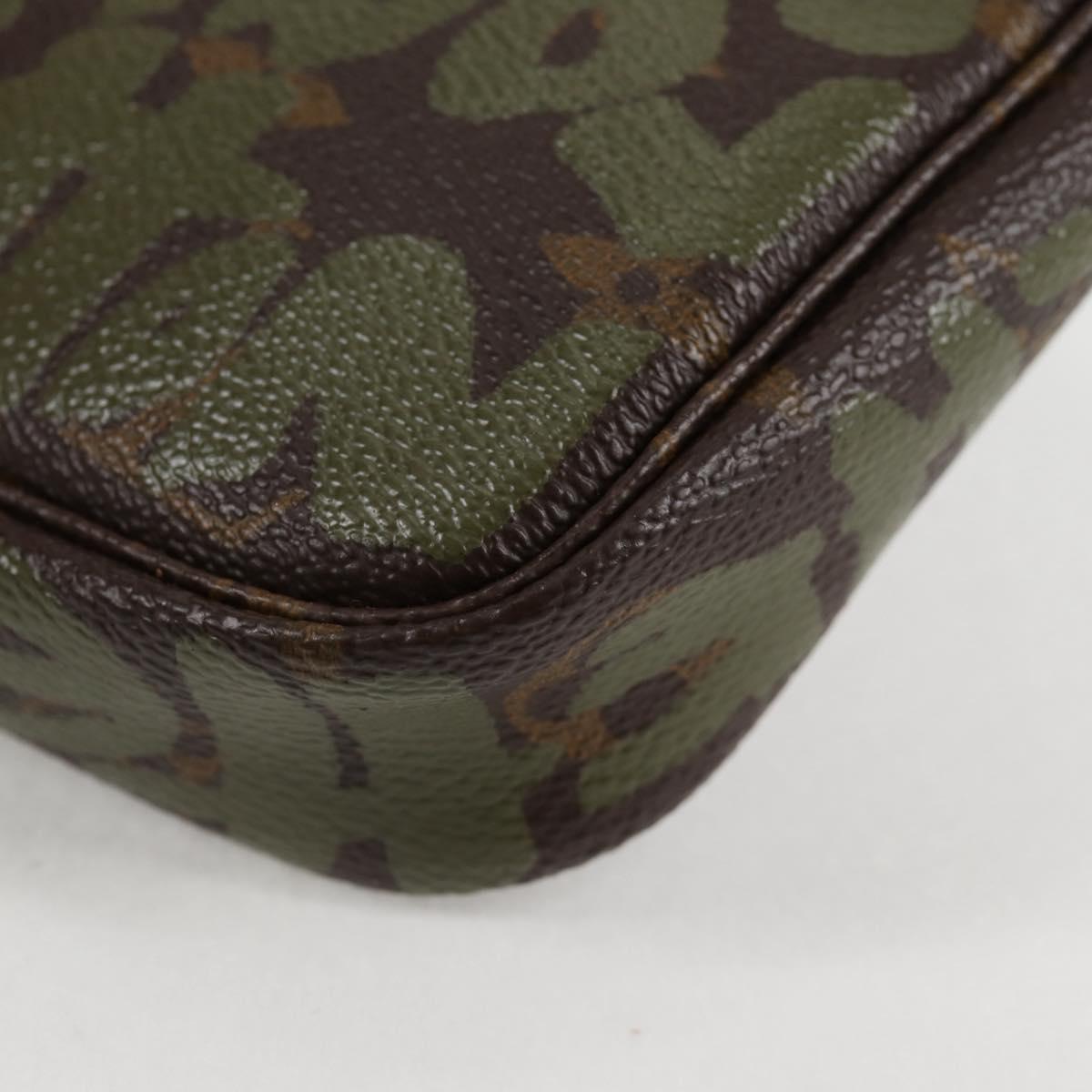 Louis Vuitton Brown Canvas, Leather Pochette Accessoire