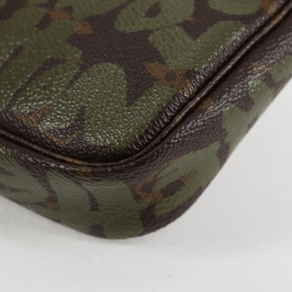 Louis Vuitton Brown Canvas, Leather Pochette Accessoire