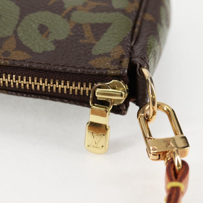 Louis Vuitton Brown Canvas, Leather Pochette Accessoire