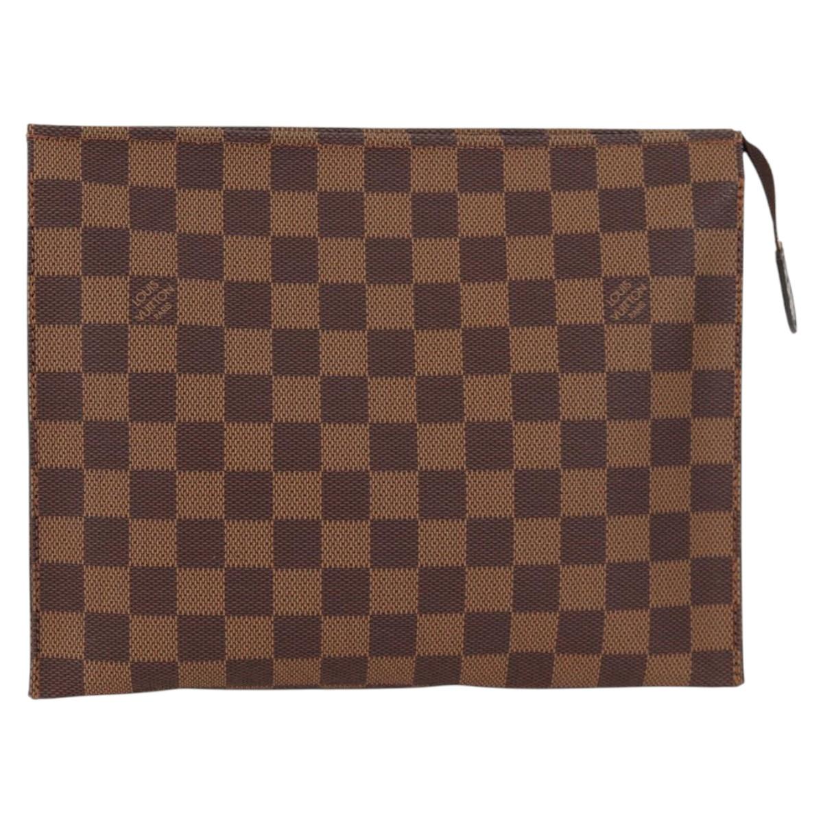 Louis Vuitton Brown Canvas Poche Toilette