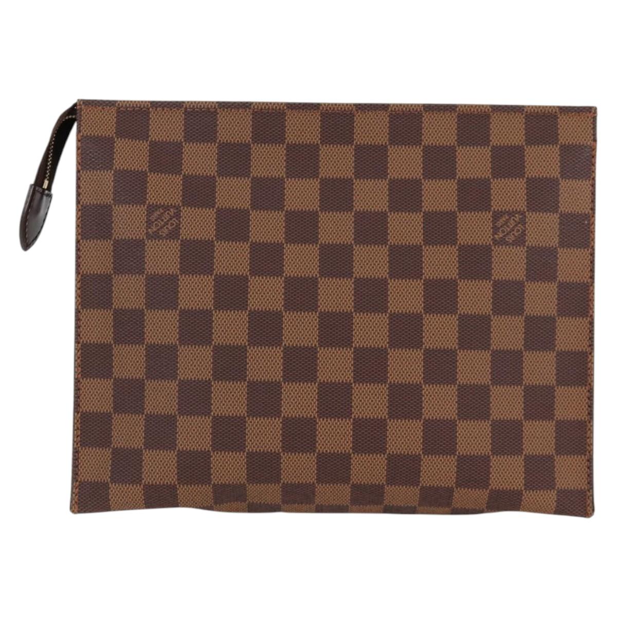 Louis Vuitton Brown Canvas Poche Toilette