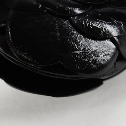 Chanel Black Patent Leather Camélia