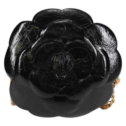 Chanel Black Patent Leather Camélia