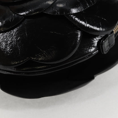 Chanel Black Patent Leather Camélia