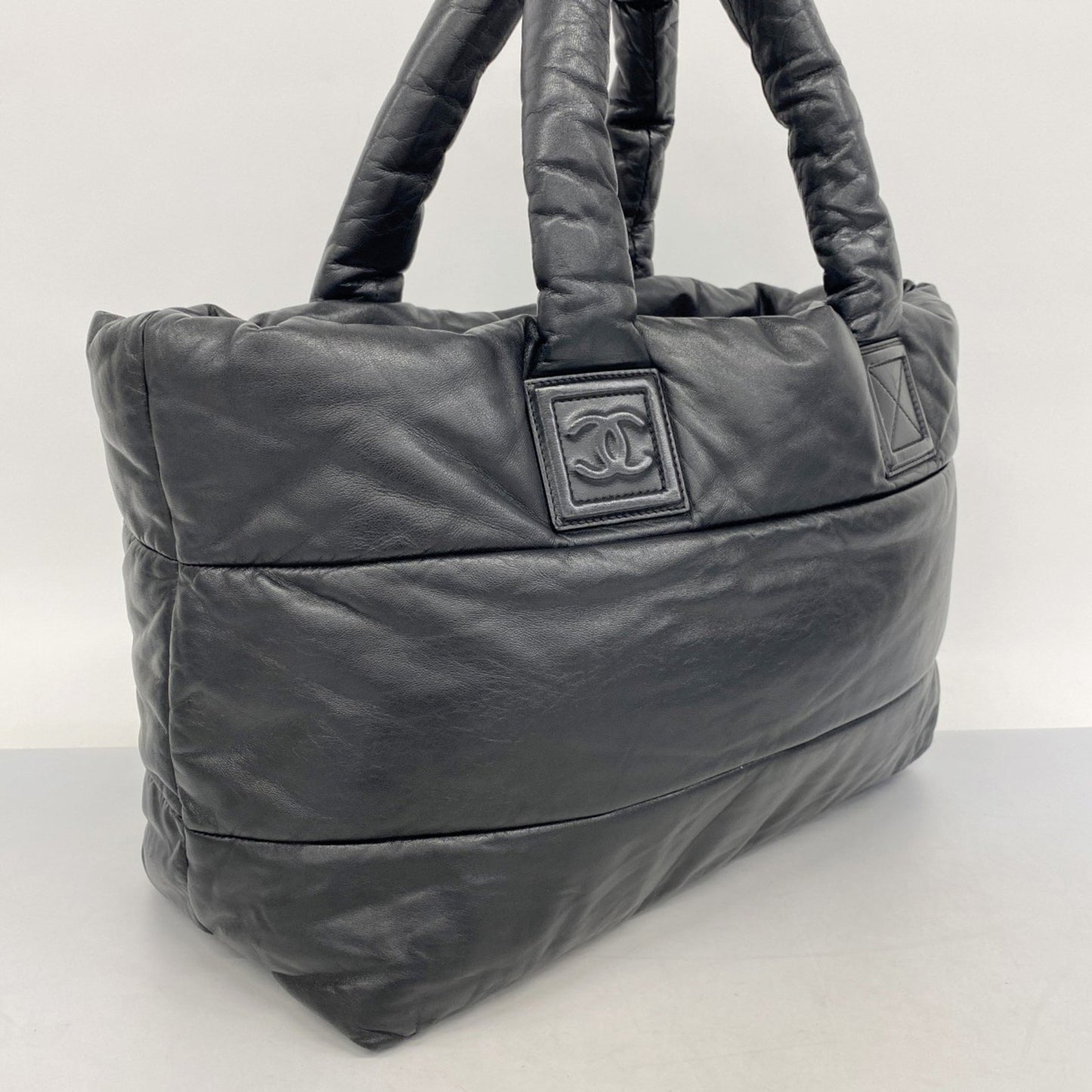 Chanel Black Leather Coco Cocoon