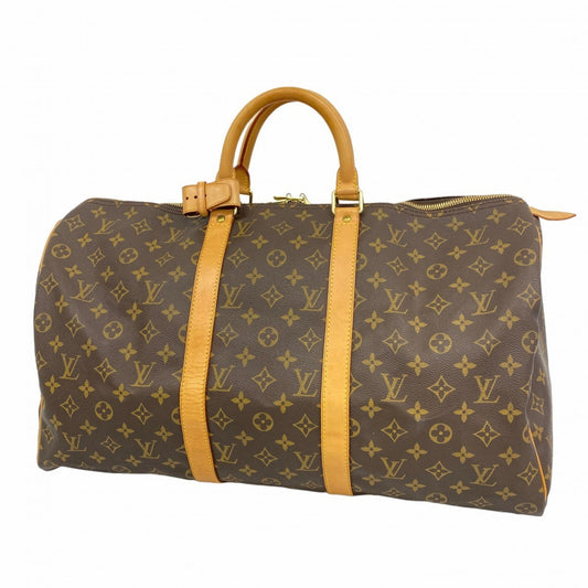 Louis Vuitton Brown Canvas Keepall 50