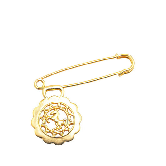 Hermès Gold Gold Plated Brooch
