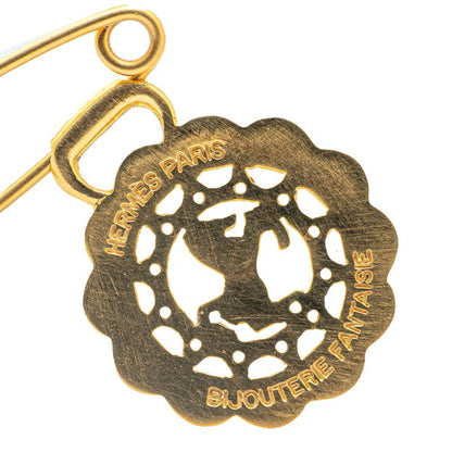 Hermès Gold Gold Plated Brooch