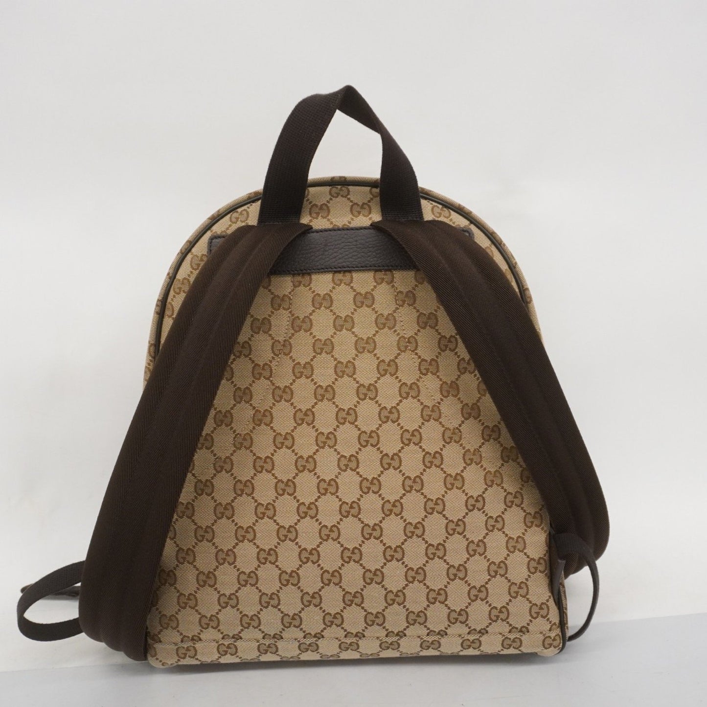 Gucci Brown Canvas Backpack