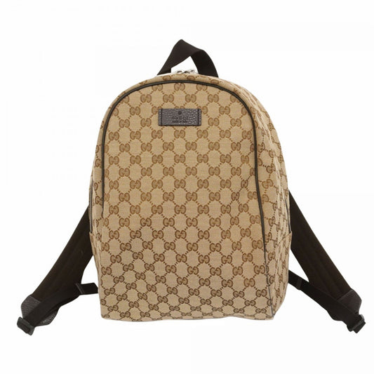 Gucci Brown Canvas Backpack