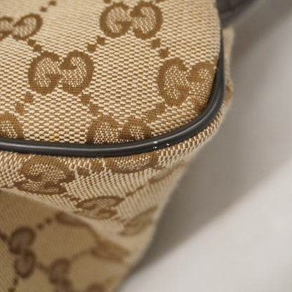 Gucci Brown Canvas Backpack