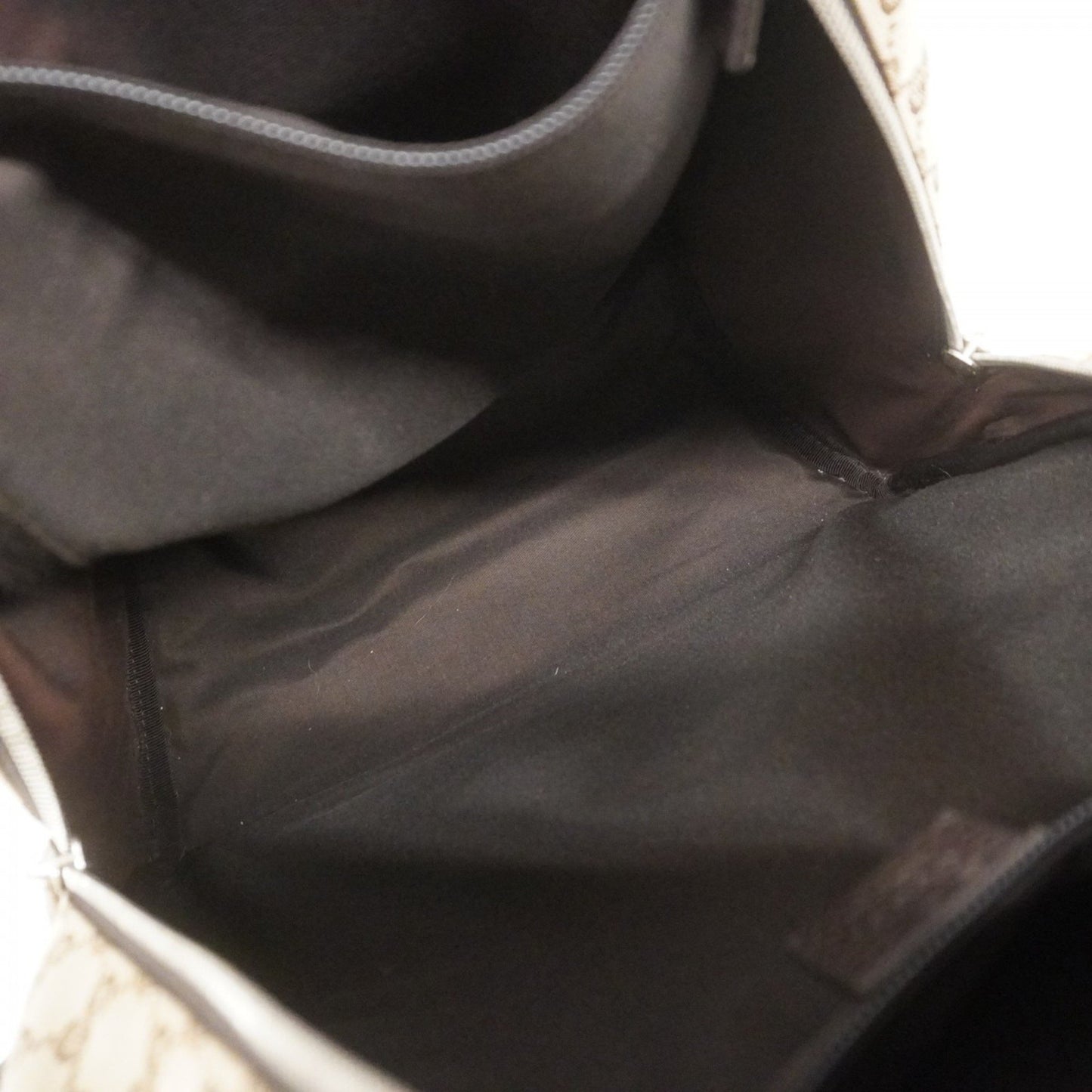 Gucci Brown Canvas Backpack