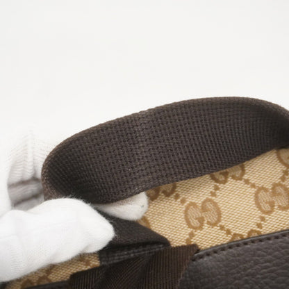 Gucci Brown Canvas Backpack