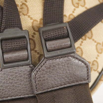 Gucci Brown Canvas Backpack