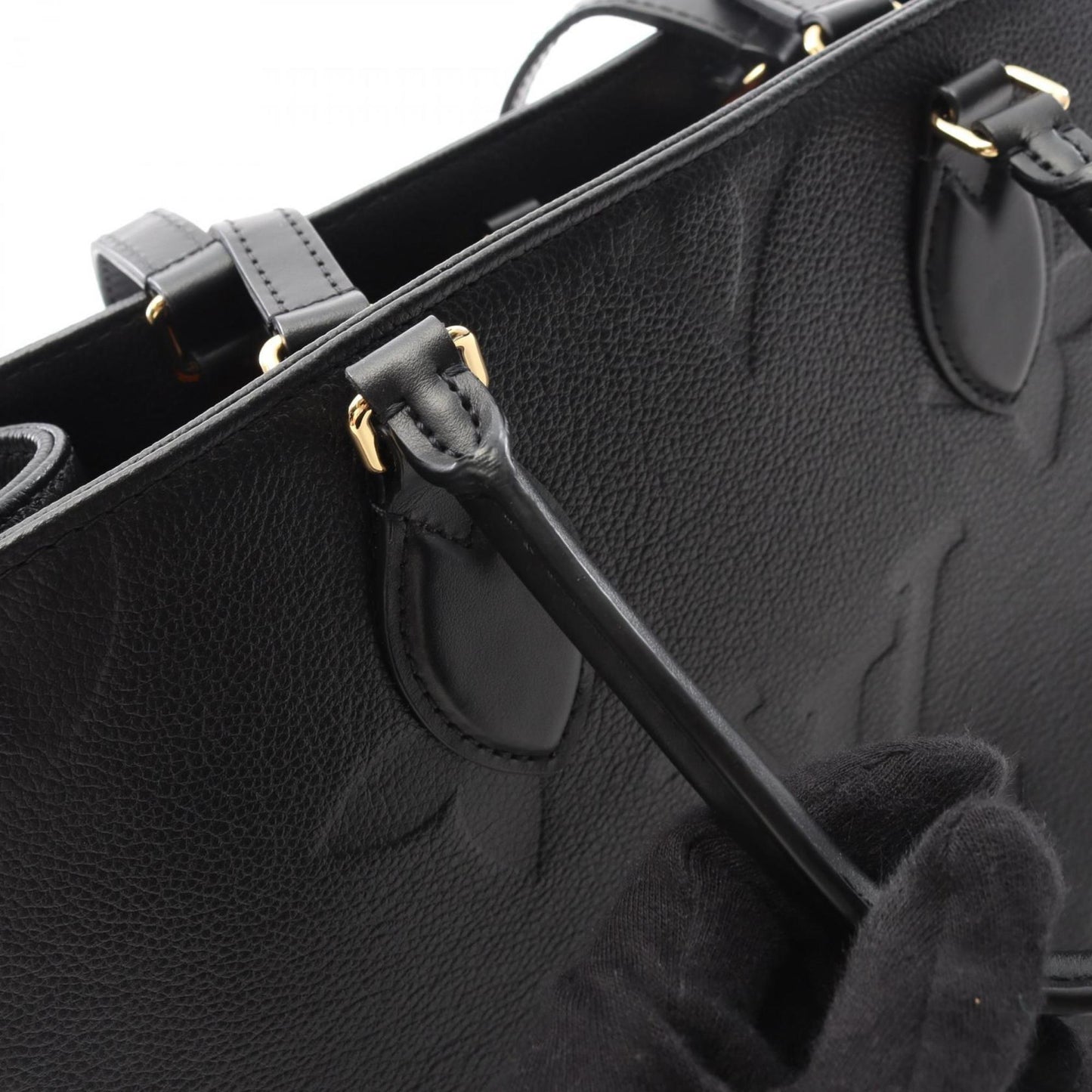 Louis Vuitton Black Leather Onthego