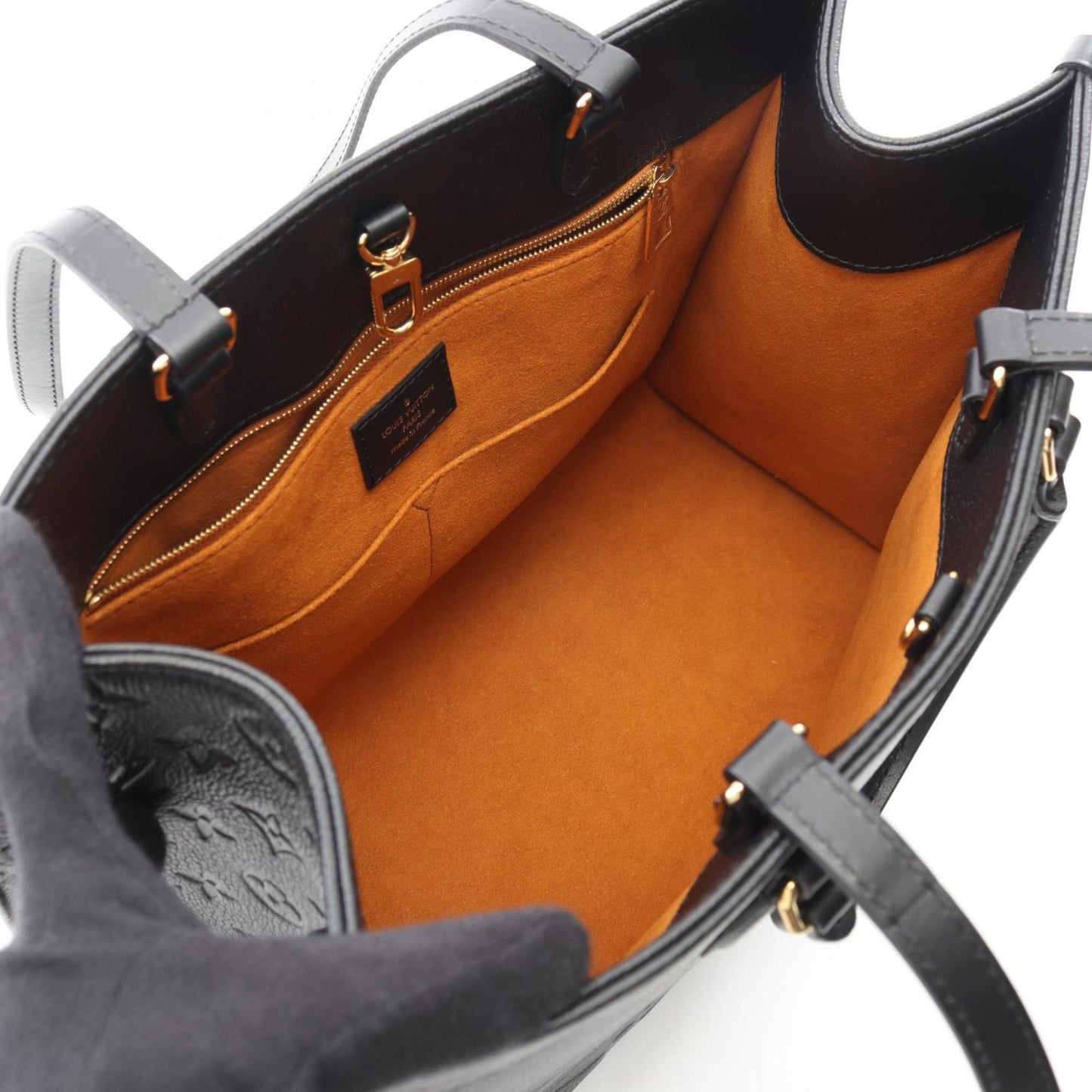 Louis Vuitton Black Leather Onthego