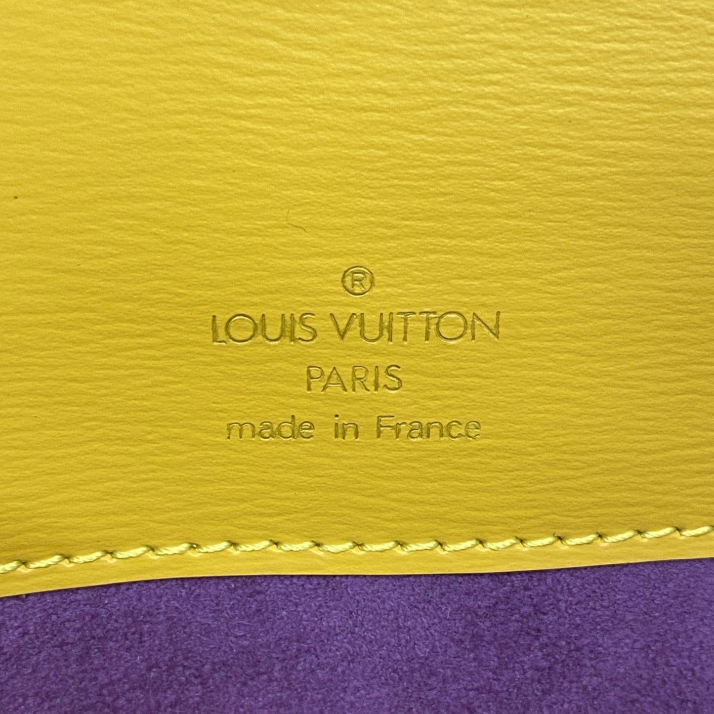 Louis Vuitton Yellow Leather Bushi