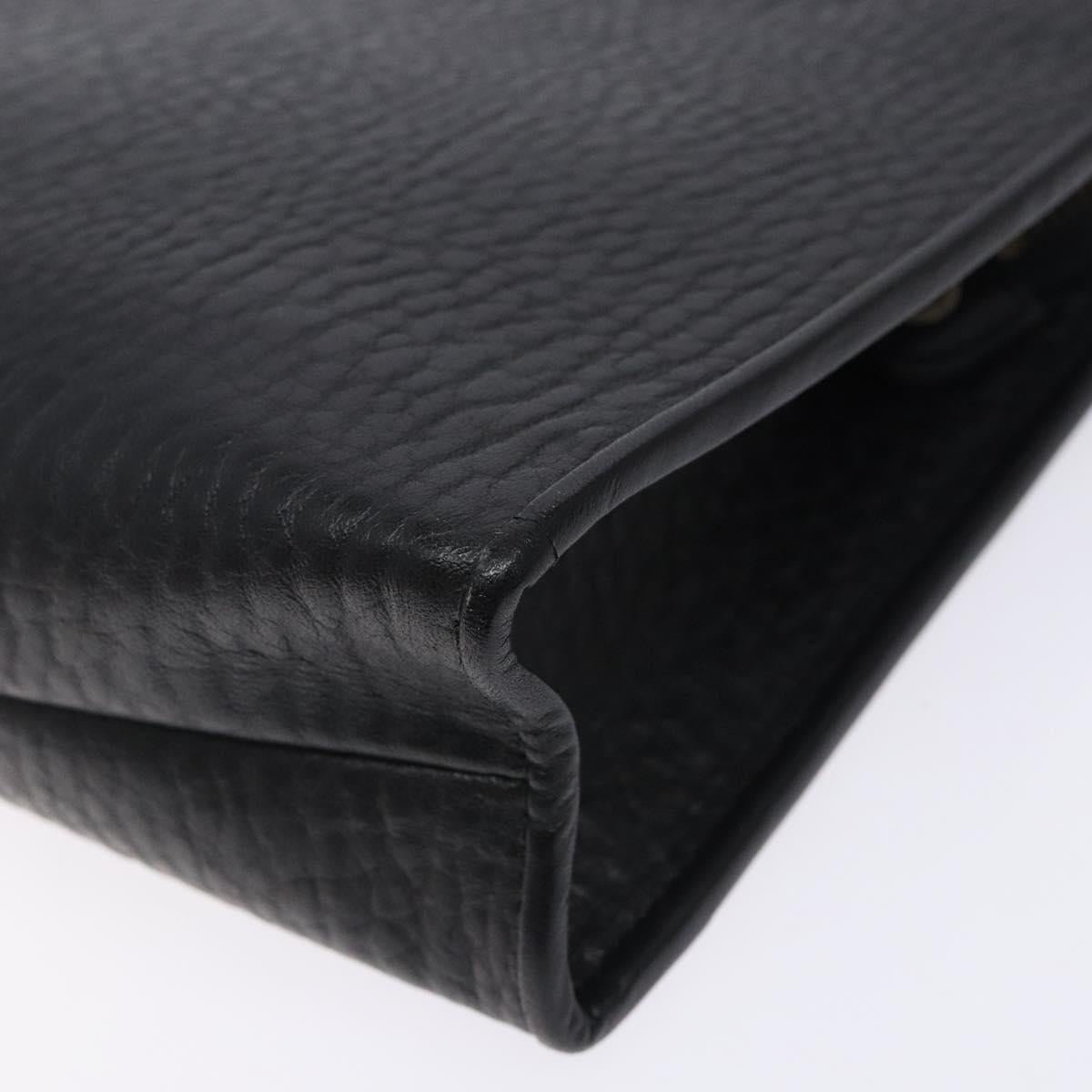 Burberry Black Leather Nova Check