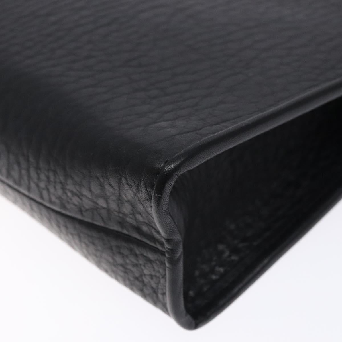 Burberry Black Leather Nova Check