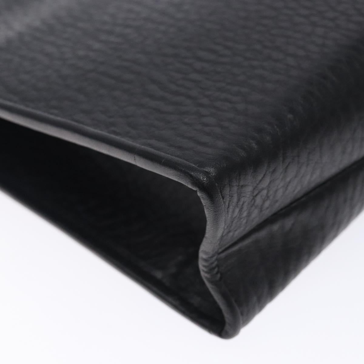 Burberry Black Leather Nova Check