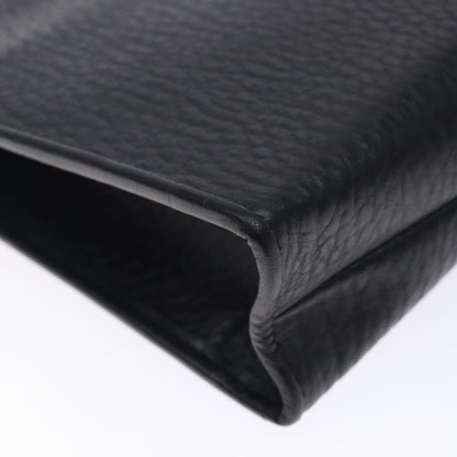 Burberry Black Leather Nova Check
