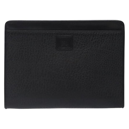 Burberry Black Leather Nova Check
