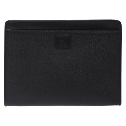 Burberry Black Leather Nova Check