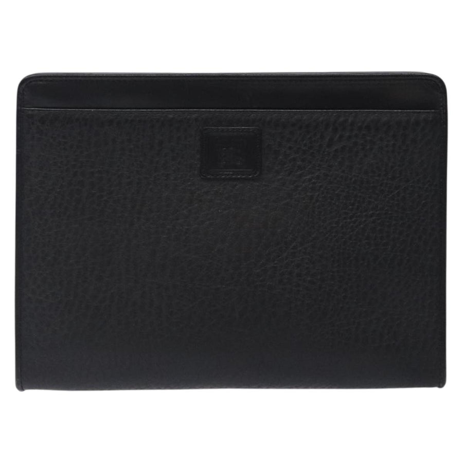 Burberry Black Leather Nova Check