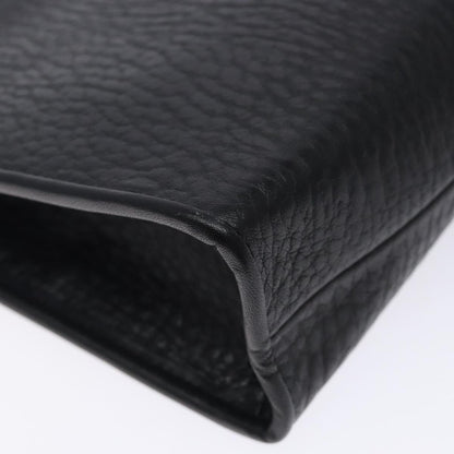Burberry Black Leather Nova Check