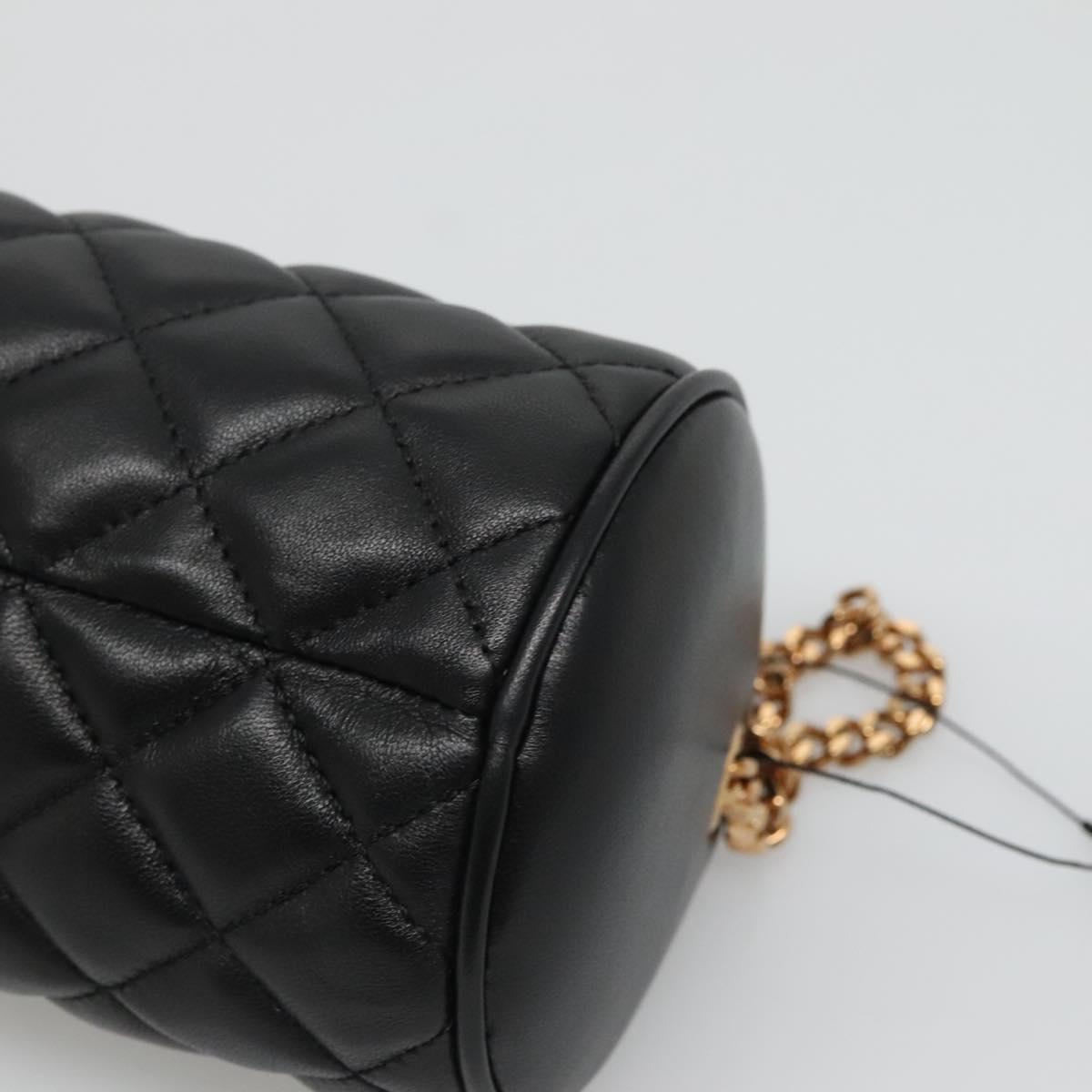 Versace Black Leather Medusa