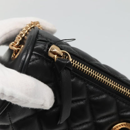 Versace Black Leather Medusa