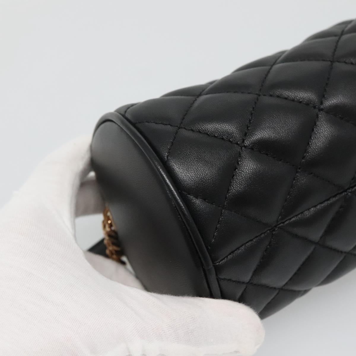 Versace Black Leather Medusa