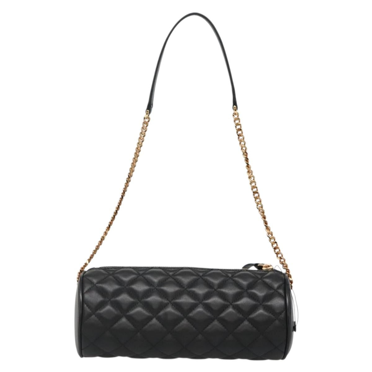Versace Black Leather Medusa