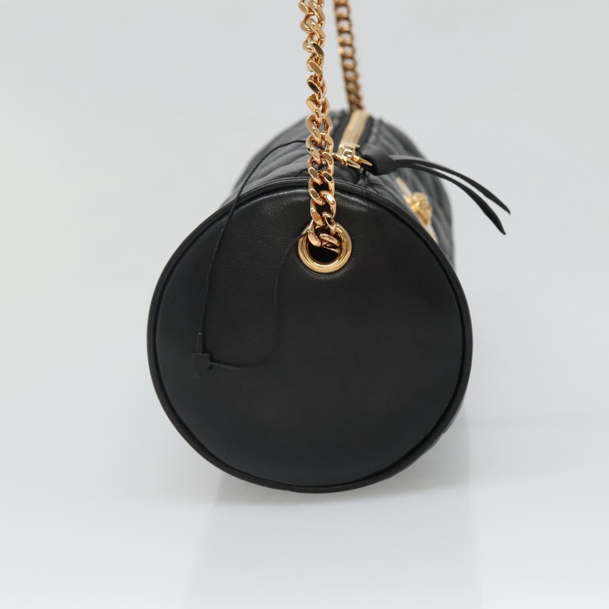 Versace Black Leather Medusa