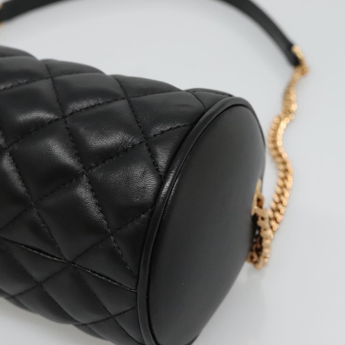 Versace Black Leather Medusa