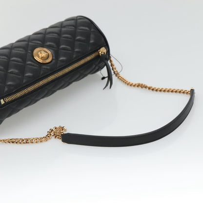 Versace Black Leather Medusa