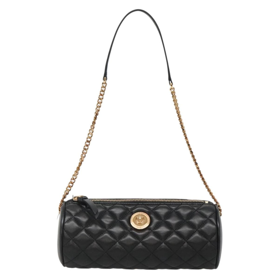 Versace Black Leather Medusa