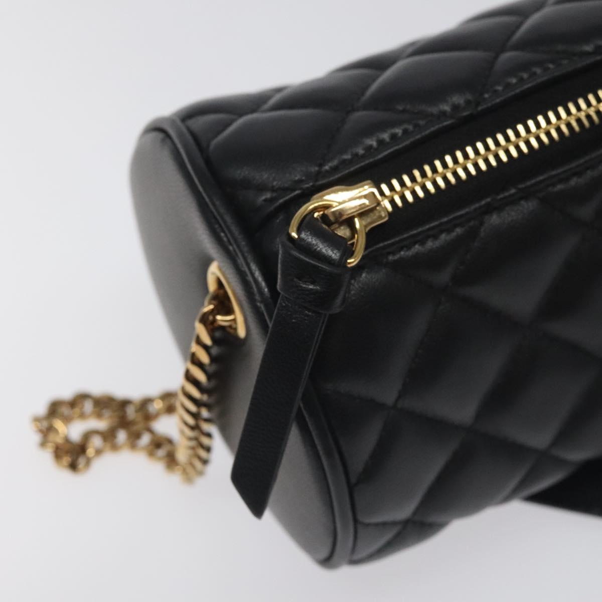 Versace Black Leather Medusa