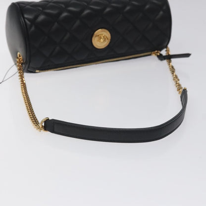 Versace Black Leather Medusa