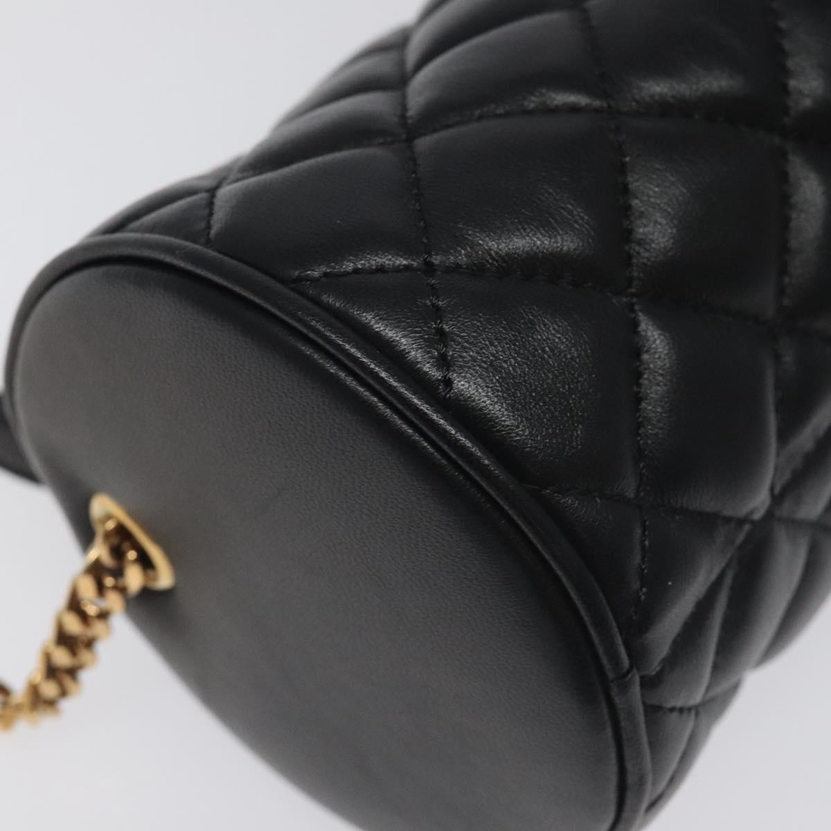 Versace Black Leather Medusa