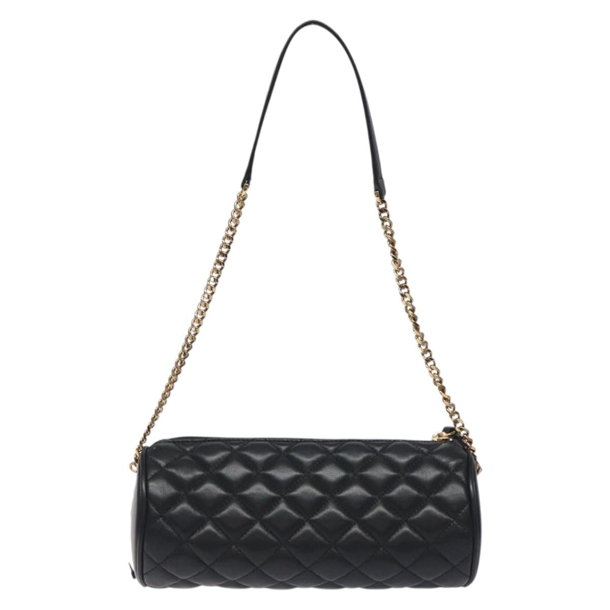 Versace Black Leather Medusa