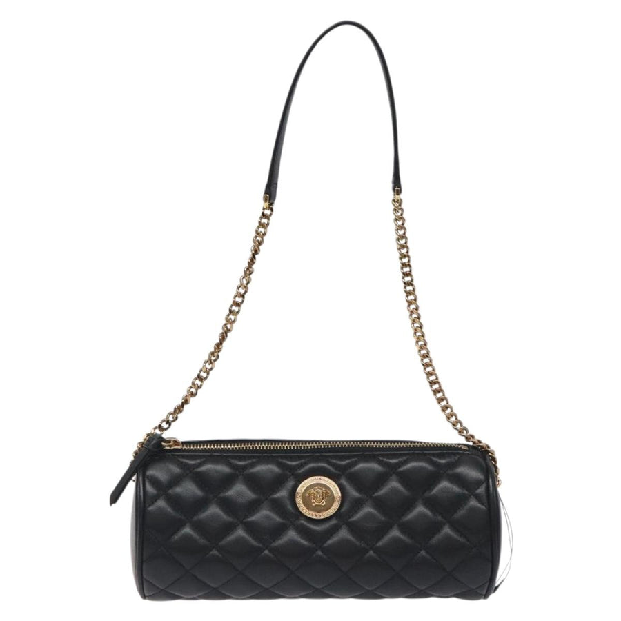 Versace Black Leather Medusa