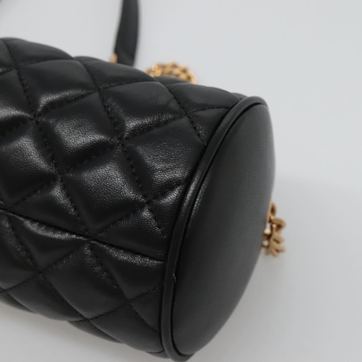 Versace Black Leather Medusa