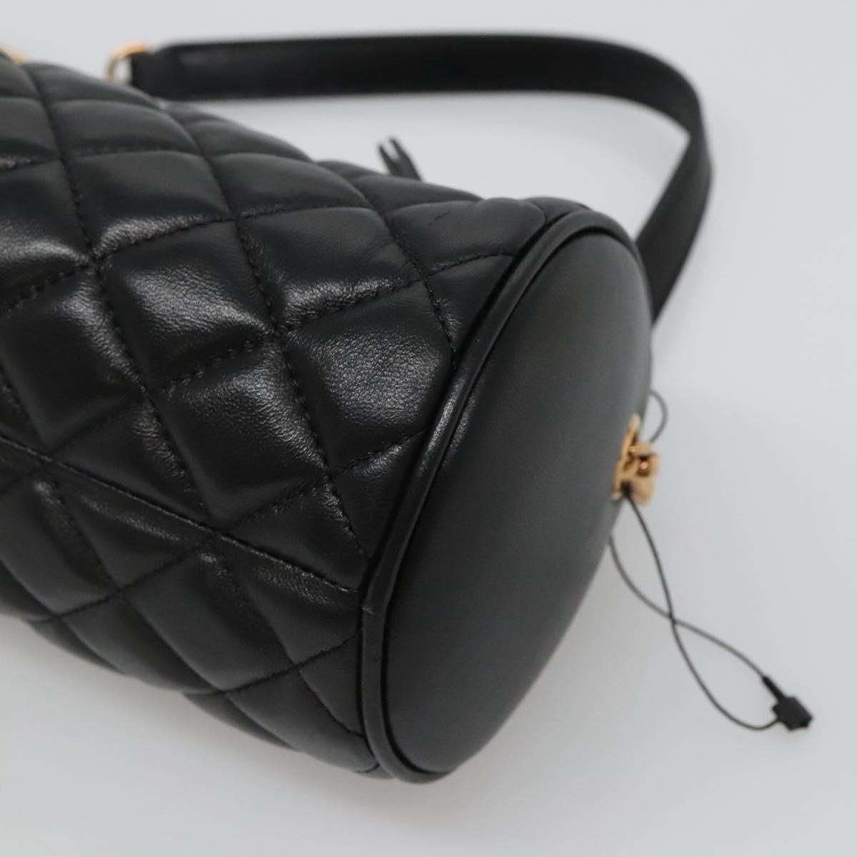 Versace Black Leather Medusa
