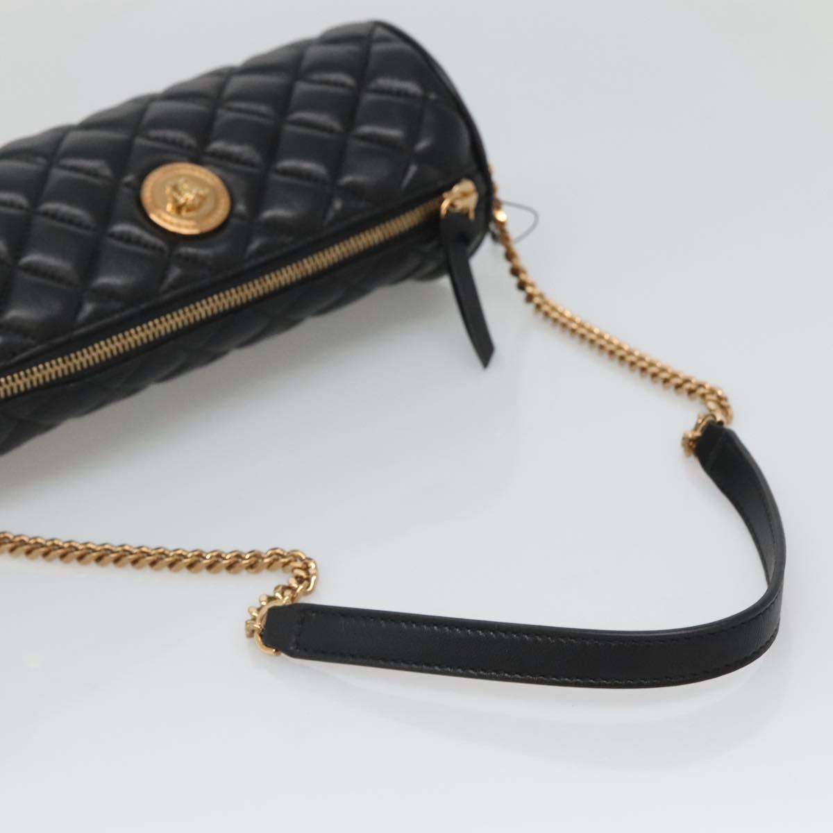 Versace Black Leather Medusa