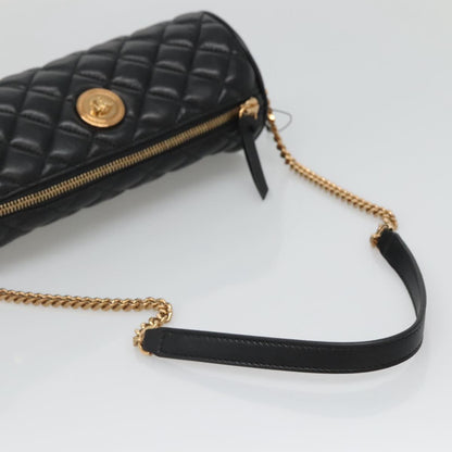 Versace Black Leather Medusa